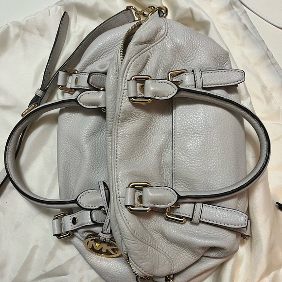 Michael Kors Bedford medium leather satchel white - Picture 8 of 8